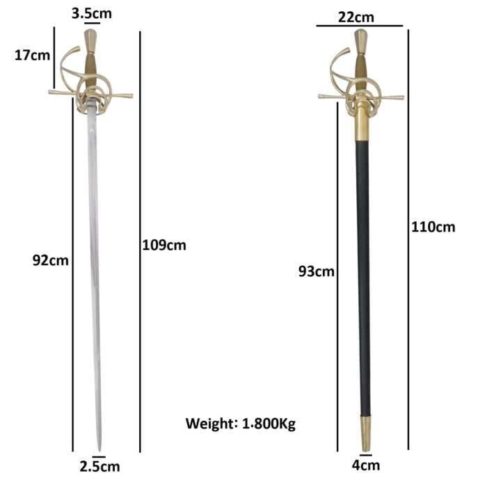 RP15g Brass Rapier copy