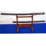SD93WS2 Japanese Samurai Set of 2 with stand jpg