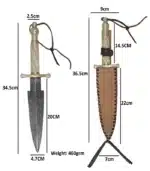 Damascus Knife DM16e jpg