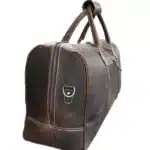 Waxy crunchy duffle luggage leather bag jpg
