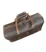 Waxy crunchy duffle luggage leather bag1 jpg