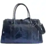 Waxy crunchy duffle luggage leather bag2 jpg