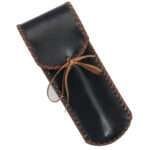 DS02d Medieval Inspired Outdoor Camping Dinnerware Utensil Set Leather Carrying Case Included