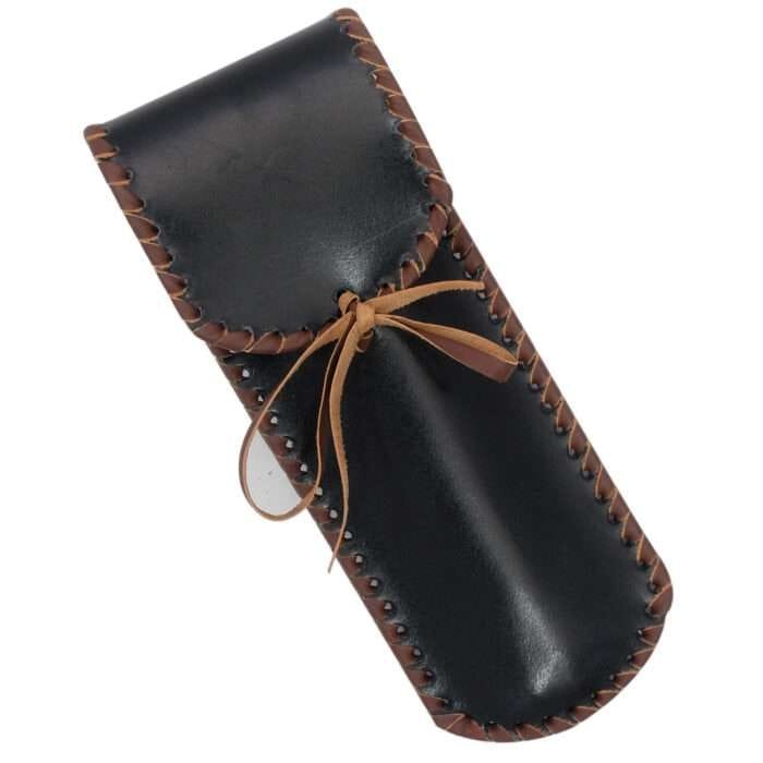 DS02d Medieval Inspired Outdoor Camping Dinnerware Utensil Set Leather Carrying Case Included