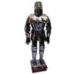 J99 Stainless Armor Medieval Knight Suit Full Body Wearable Free Rust Black Gold Templar Combat Armour