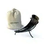 MRD02c Drinking Horn with Metal Stand jpg