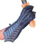 MRG01h Medieval Black Antique Finish Gauntlet glove jpg