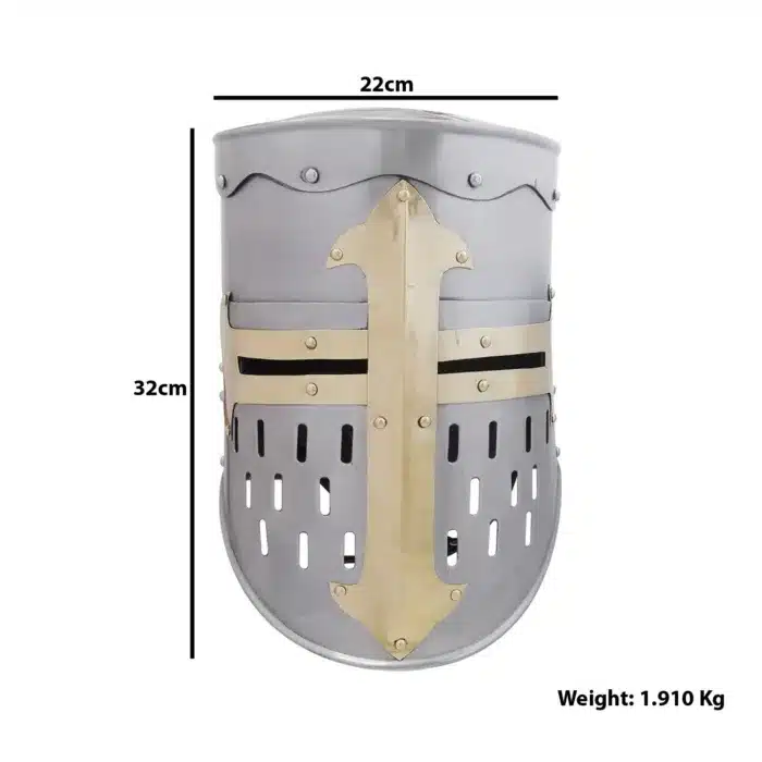 MRH01d Knighth Templar Crusader Helmet Rustic Wintage Home Decor Gift jpg