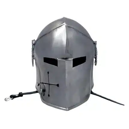 MRH02 Medieval Renaissance Detachavle Visor Barbuta Helmet jpg