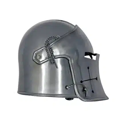 MRH02a Medieval Renaissance Detachavle Visor Barbuta Helmet jpg