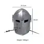 MRH02e Medieval Renaissance Detachavle Visor Barbuta Helmet jpg