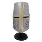 MRH03 Crusader Knight Helmet with Brass Cross jpg
