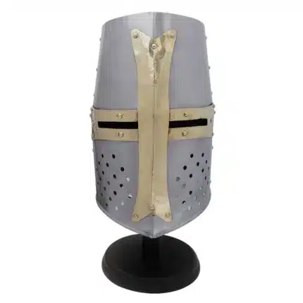 MRH03 Crusader Knight Helmet with Brass Cross jpg