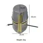 MRH03c Crusader Knight Helmet with Brass Cross jpg