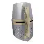 MRH03i Crusader Knight Helmet with Brass Cross jpg