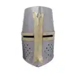 MRH03j Crusader Knight Helmet with Brass Cross jpg