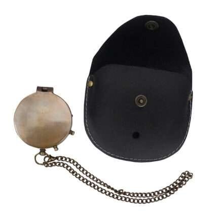 MRN03a Brass Compass with Leather Case Wintage Nautical Gift Item