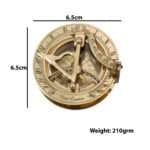 MRN05g Authentic Wintage Style Brass Pocket Sun Dial Campass with Wooden Case Decor Collection Nautical Ite