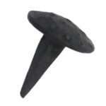 MRPin04 Restorers Round Head Clavo Nail Pack of 6 Black Door Clavos