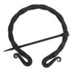 MRPin06 Hand Forged Penannular Brooch CloakScarf Pin Medieval Pin. Brooch