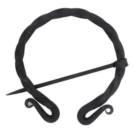 MRPin06 Hand Forged Penannular Brooch CloakScarf Pin Medieval Pin. Brooch