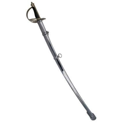 MRSWORD06 Treasure Gurus 1860 Civil War Era Light Cavalry SabreField OfficerOfficers Sword wScabbard