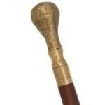 MRWS02a Walking Stick with Brass Knob Handle Grip