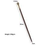 MRWS02e Walking Stick with Brass Knob Handle Grip