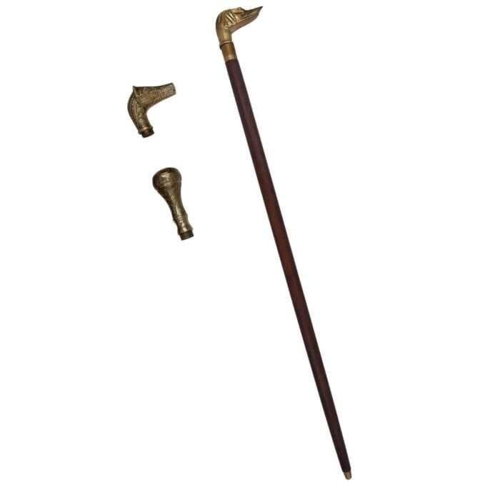 MRWS04a Walking Stick with Brass Handle Grip copy copy