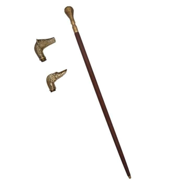 MRWS04b Walking Stick with Brass Handle Grip copy copy