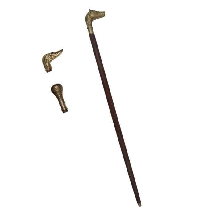 MRWS04c Walking Stick with Brass Handle Grip copy copy