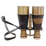 NT01c Binocular Opera Glasses Spyglass Victorian Marine Brass Handmade Whistle Gift