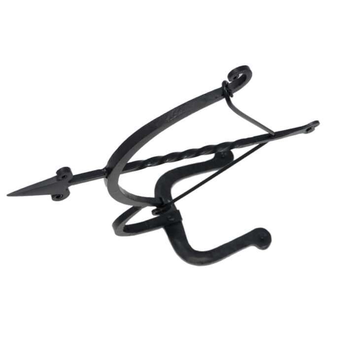 NT03c Armillary Arrow Solid Wrought Iron Sculpture