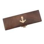 NT06b Nautical Mariner Boatswains Whistle Chain Bosun Pipe Nautical Collection With Wooden Box