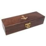 NT06f Nautical Mariner Boatswains Whistle Chain Bosun Pipe Nautical Collection With Wooden Box