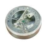 NT09d Vintage Compass and Sundial by ERA Collection Hiking Compass Outdoor Compass Engraved Compass Antique Nautical Solid Brass