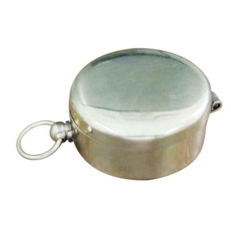 NT10 Chrome Finish Hunters Pocket Compass With Pouch Vintage handmade style compass
