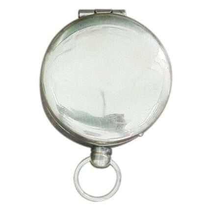NT10a Chrome Finish Hunters Pocket Compass With Pouch Vintage handmade style compass