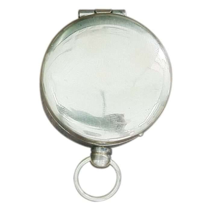NT10a Chrome Finish Hunters Pocket Compass With Pouch Vintage handmade style compass