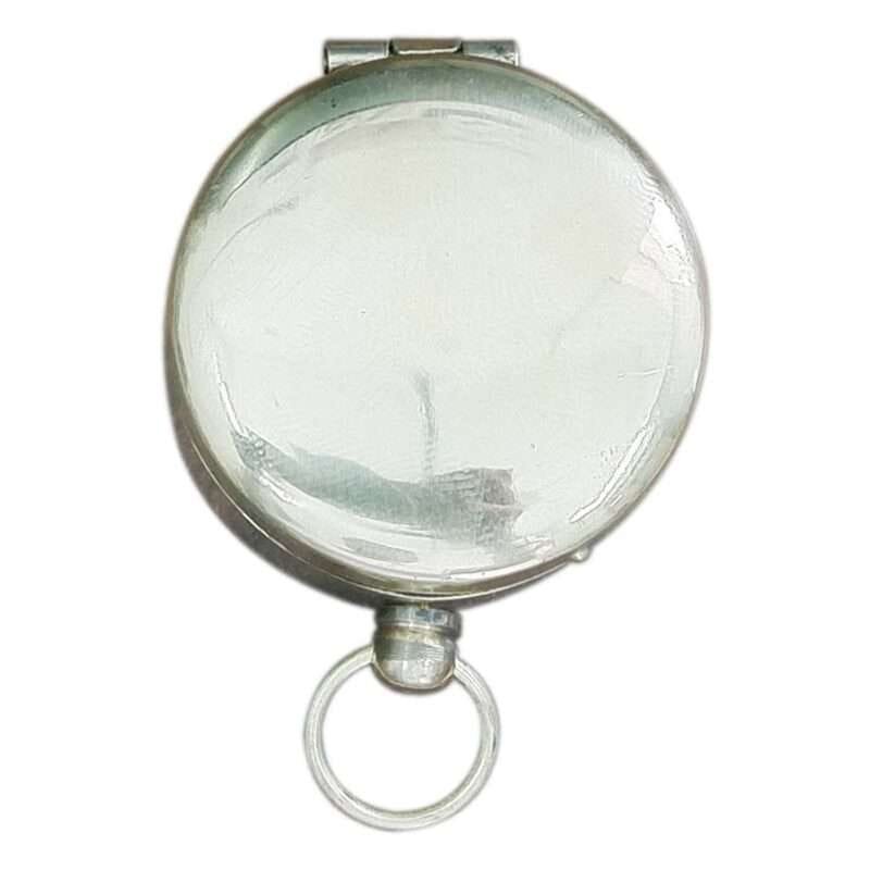 NT10a Chrome Finish Hunters Pocket Compass With Pouch Vintage handmade style compass