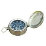 NT10c Chrome Finish Hunters Pocket Compass With Pouch Vintage handmade style compass
