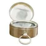 NT10d Chrome Finish Hunters Pocket Compass With Pouch Vintage handmade style compass