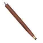 NT12e Antique Brass Compass On Top Head Handle Brown Wood Walking Stick