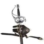 RP30d Basket Hilt Rapier Sword Full Tang Tempered Battle Ready Hand Forge