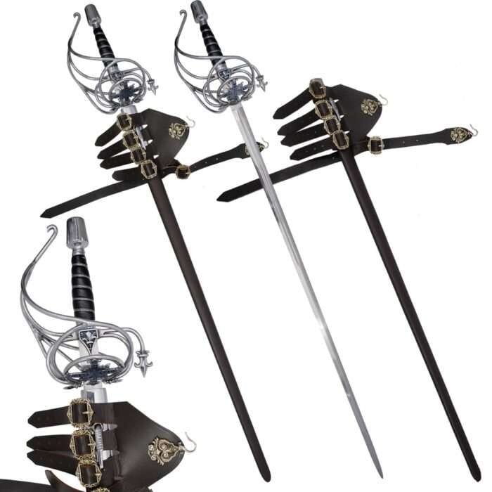 RP30f Basket Hilt Rapier Sword Full Tang Tempered Battle Ready Hand Forge