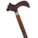 WS03a Walking Stick New Wolf Head
