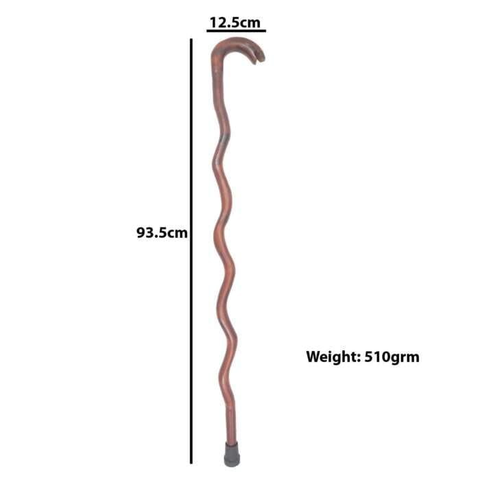 WS08d Walking Stick New Snake Head