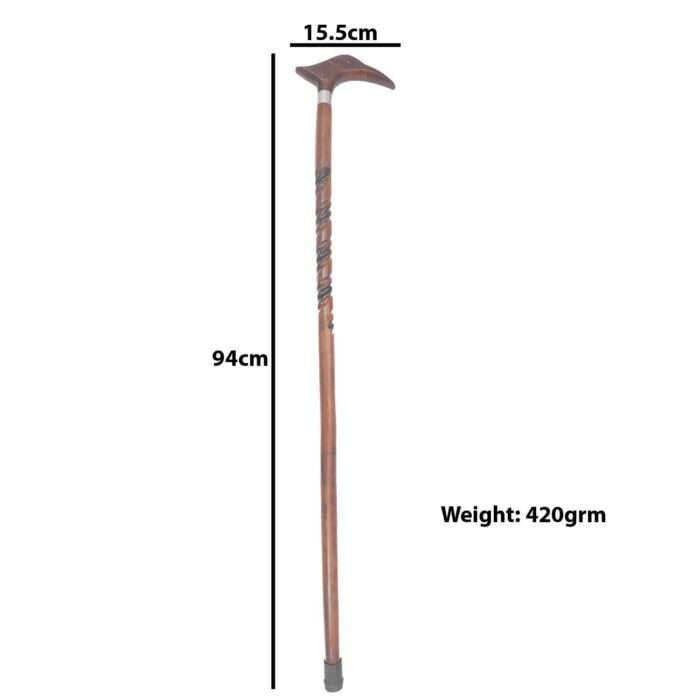 WS09d Walking Stick New Peacock Head
