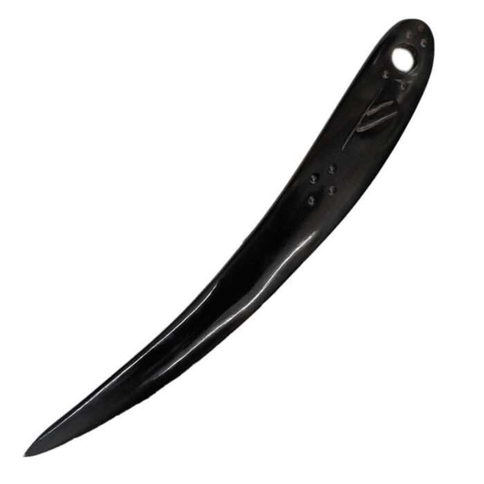 MRYN01c Natural Hand made buffalo Horn Yarn Needle