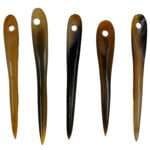 MRYN02 Natural Hand made buffalo Horn Yarn Needle